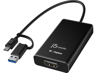 j5create USB Type-C to HDMI Video Adapter, Male to Female, Black (JVA11)