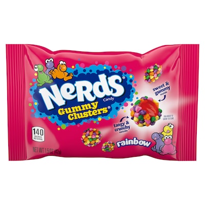 Nerds Gummy Candy Variety Pack, Assorted Flavors, 23.52 oz., 18 Pouches/Box (FER08887)