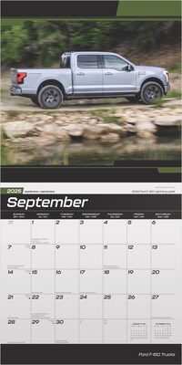 2025 BrownTrout Ford F150 Trucks OFFICIAL 12" x 24" Monthly Square Wall Calendar (9781975479725)