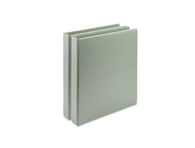 Samsill Earths Choice 1 3 D-Ring View Binder, Sage, 2/Pack (SAMU69342)