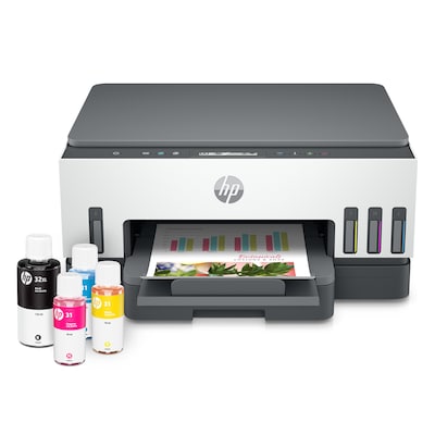 HP Smart Tank 7001 Wireless Color Inkjet Printer, All-In-One, Print, Scan, Copy, Best for Home, 2 Ye
