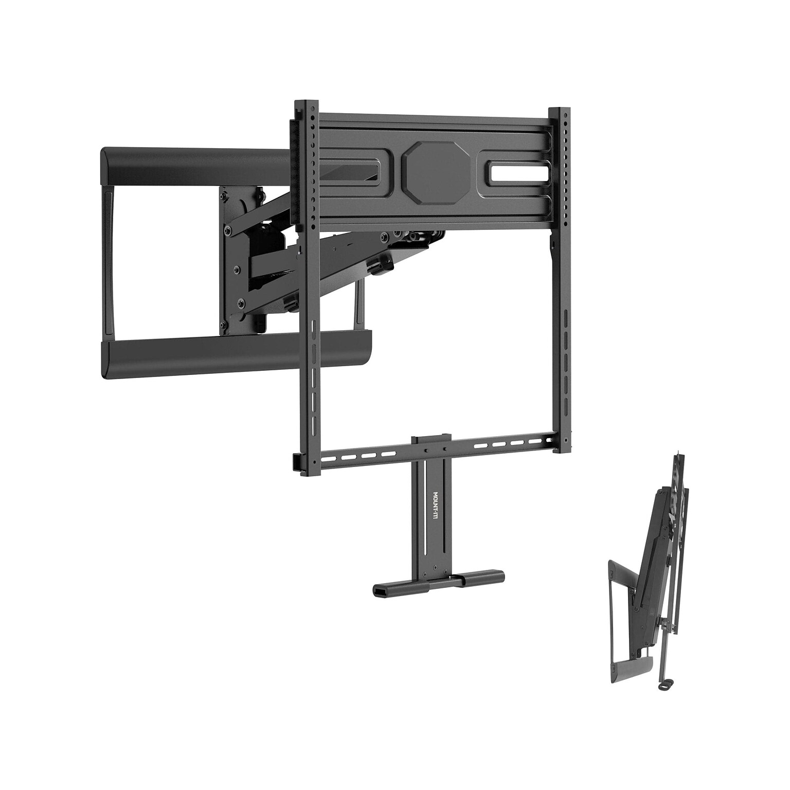 Mount-It! Pull-Down Fireplace TV Mount with Spring Arm, 72 lbs. Max. (MI-395)