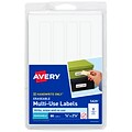 Avery White Erasable ID Labels, 7/8 x 2 7/8 (5429)