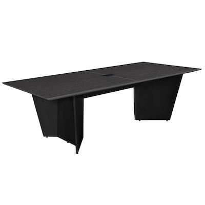 Regency Array 96W x 48D Conference Table with Grommet, Ash Grey/Black (ACT9648AGBK)