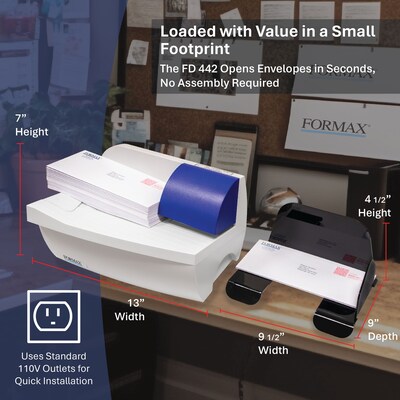 Formax FD 442 Electric Letter Opener, Multicolor (FD442)