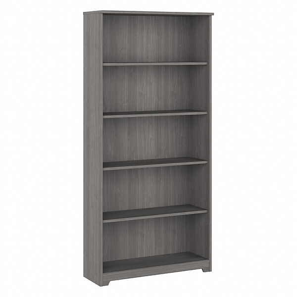 Bush Furniture Cabot Tall 5 Shelf 66 Bookcase, Modern Gray (WC31366)