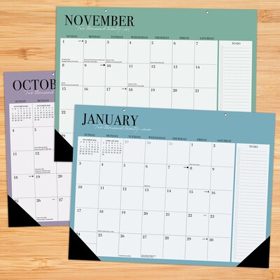 2026-2027 Willow Creek Modern 22 x 17 Academic Monthly Desk Pad Calendar (66027)