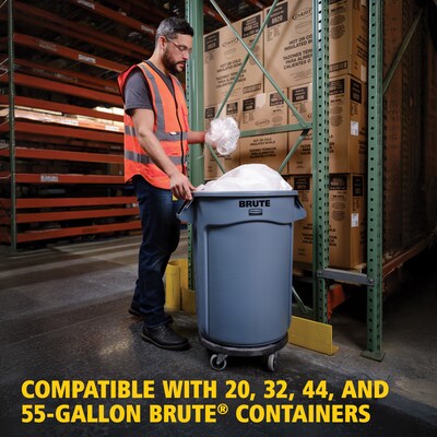 Rubbermaid Brute Round Trash Can Dolly, Black (FG264000BLA)