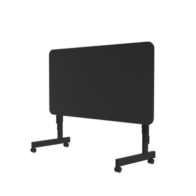 Correll Econoline Flip Top Nesting Table, 24"x48", Black Granite (FTM2448TF-07)