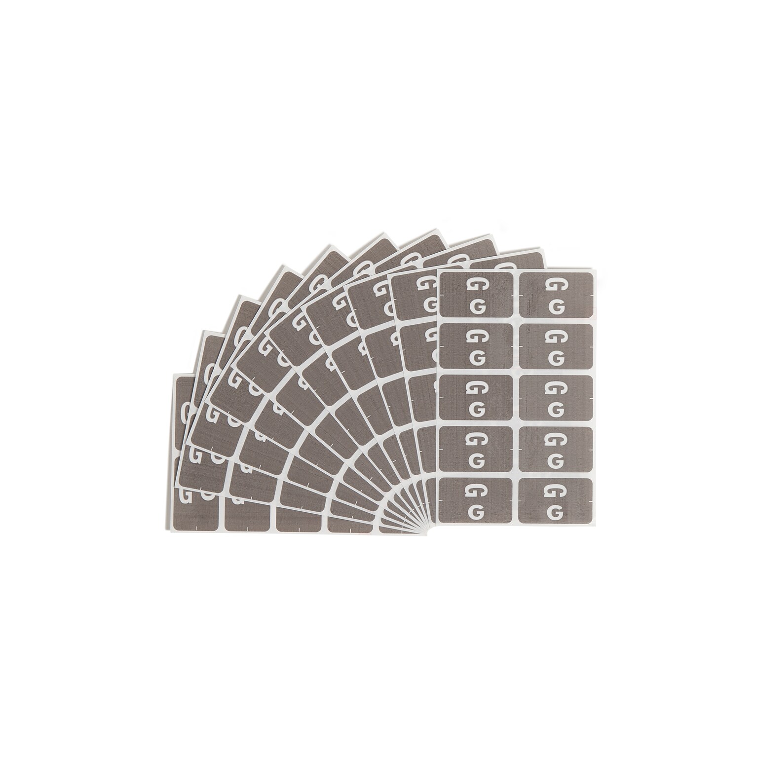 Smead® Alpha-Z Color-Coded Second Letter G Labels, 10 Labels Per Sheet, Gray, 1H x 1 5/8W, 100 Labels/Pk