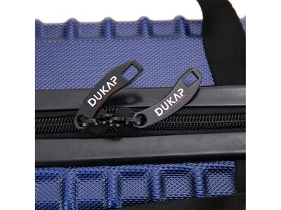 DUKAP Tour 11.5" Plastic Toiletry Bag, Water Resistant, Blue (DKTOU00XS-BLU)