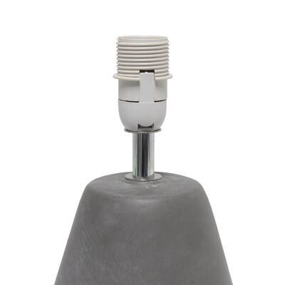 Simple Designs Pinnacle Concrete Table Lamp, Gray (LT2059-GRY)