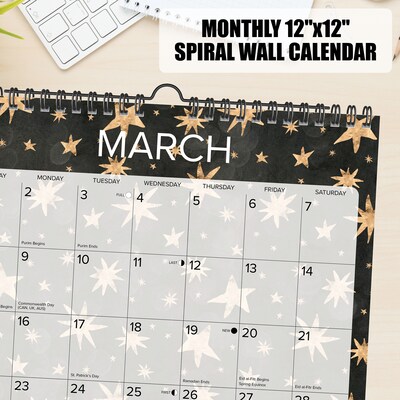 2026 Willow Creek Starry Night 12" x 12" Monthly Wall Calendar (54758)