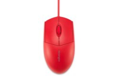 Kensington Pro Fit Washable Wired Ambidextrous USB-A Mouse, Red (K75239US)