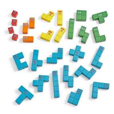 hand2mind Numberblocks Wooden Building Blocks Activity Set (96932)