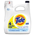 Tide Free & Gentle HE Liquid Laundry Detergent, 100 loads, 132 oz. (12140)