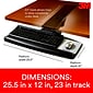 3M Easy Adjust Keyboard Tray with Wrist Rest and Mouse Pad, 23" Track, Black (AKT90LE)