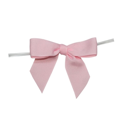 JAM Paper Grosgrain Bows, Light Pink Grosgrain, 100/Pack (52640349276)