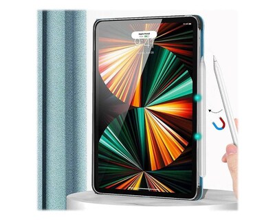 SaharaCase Multi-Angle Folio Case for iPad Pro 11" (2nd, 3rd, 4th Gen 2020-2022) (M2 2024/M3 2025), Aqua (TB00008)