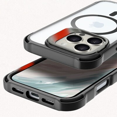 SaharaCase Venture-X MagSafe Phone Case for iPhone 16 Pro, Shock Absorbing, Scorpion Black (CP00668)