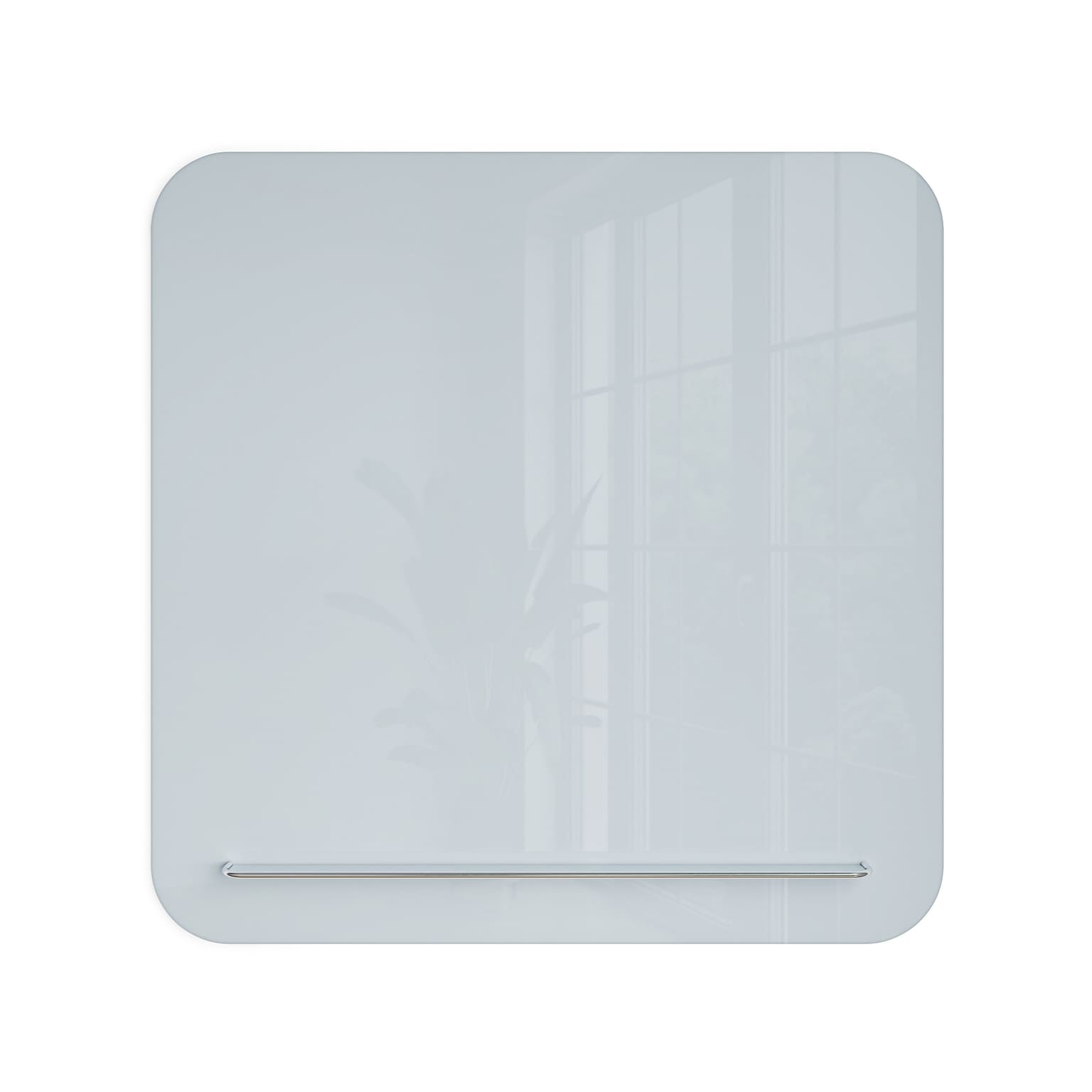 U Brands Magnetic Glass Dry-Erase Board, 35 x 35 (4848U00-01)