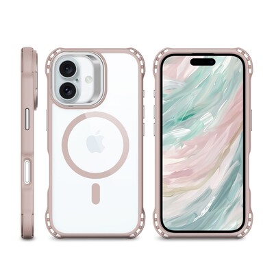 SaharaCase Venture-X MagSafe Phone Case for iPhone 16 Plus, Shock Absorbing, Desert Rose (CP00652)