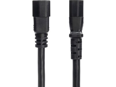 StarTech 6 C14 to C13 Power Cable, male to Female, Black (8714-6600-POWER-CORD)