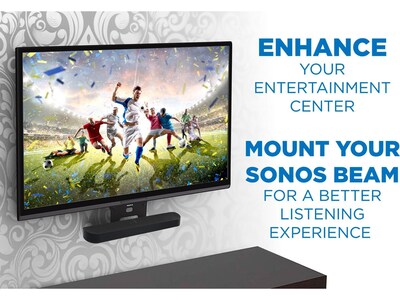 Mount-It! Sonos Beam TV Mounting Soundbar Shelf, 11 lbs. (MI-SB44)
