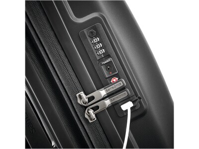 Samsonite Outline Pro 23" Hardside Carry-On Suitcase, 4-Wheeled Spinner, TSA Checkpoint Friendly, Midnight Black (137393-1548)