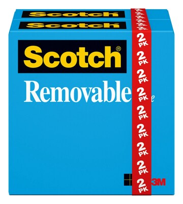 Scotch Invisible Clear Tape, 0.75 x 36 yds., 1 Core, 2 Rolls/Pack (811-2PK)