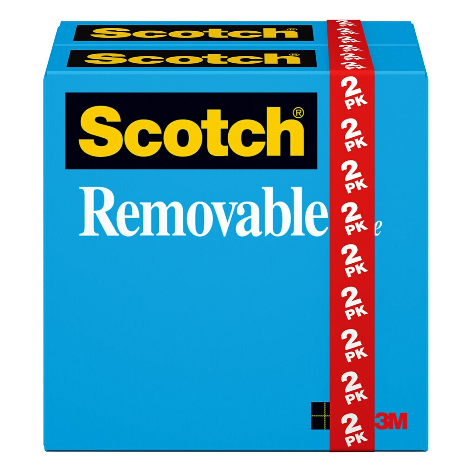Scotch Invisible Clear Tape, 0.75 x 36 yds., 1 Core, 2 Rolls/Pack (811-2PK)