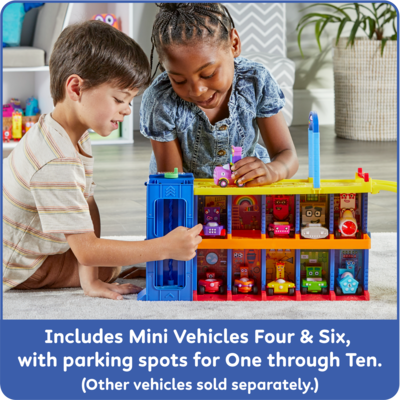 hand2mind Numberblocks Counting Car Garage, Multicolored (H2M-96927)