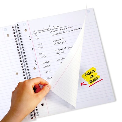 Five Star 3-Subject Notebooks, 8" x 10.5", Wide Ruled, 150 Sheets, Each (51014)