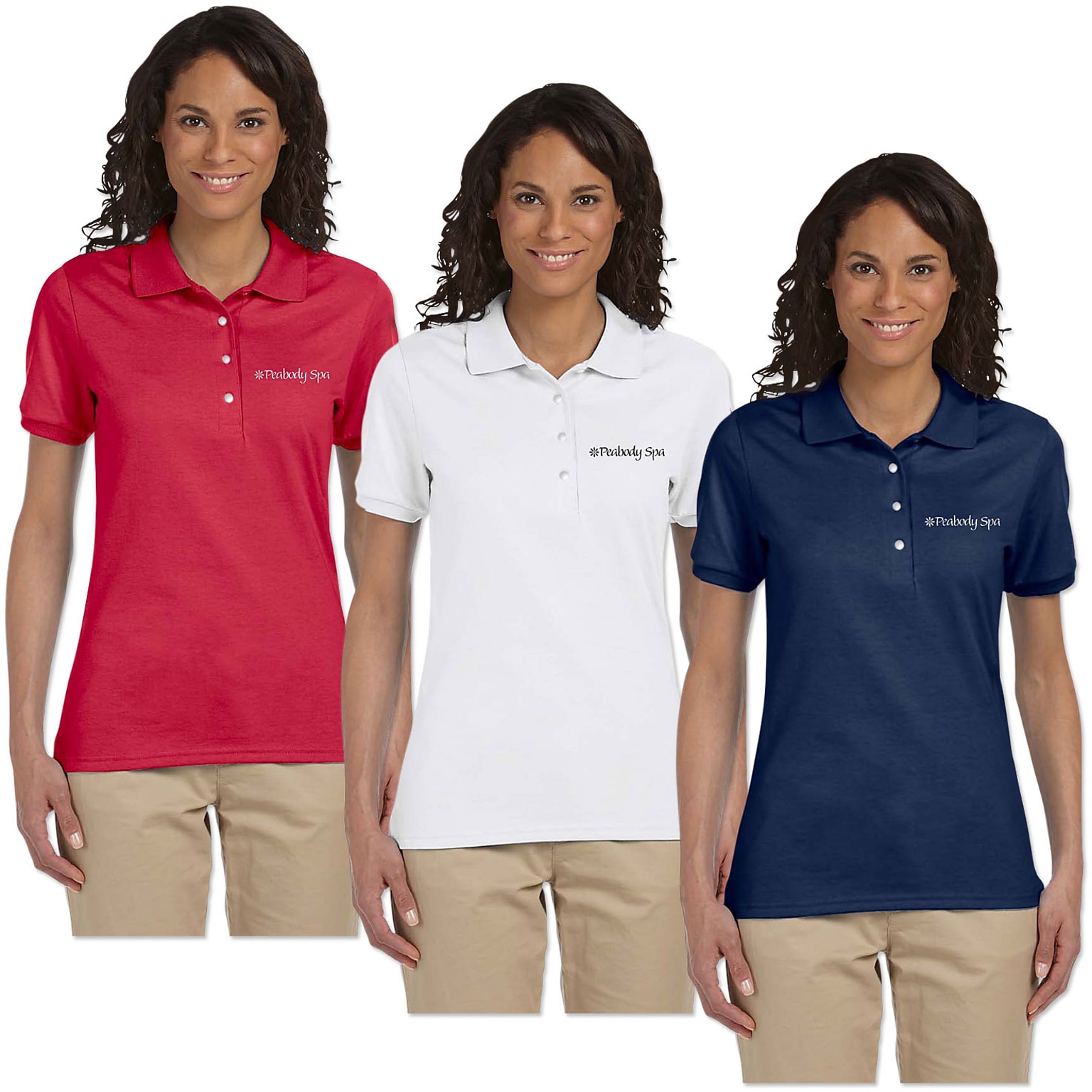 Custom Jerzees® Ladies 5.6 oz Spotshield Jersey Polo