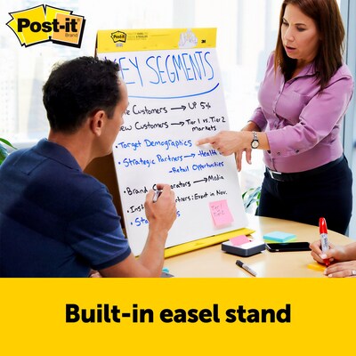 Post-it Super Sticky Tabletop Easel Pad, 20" x 23", 20 Sheets/Pad (563DE)