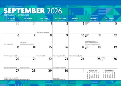 2026 BrownTrout Large Print 17" x 12" Monthly Desk Pad Calendar (9798330704323)