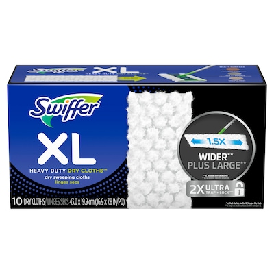 Swiffer Sweeper XL Heavy Duty Dry Sweeping Cloths, 10/Box (59675)