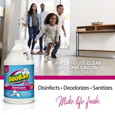 OdoBan Air Freshener & Deodorizer, Cotton Breeze Scent, 1 Gallon (911801-G4)