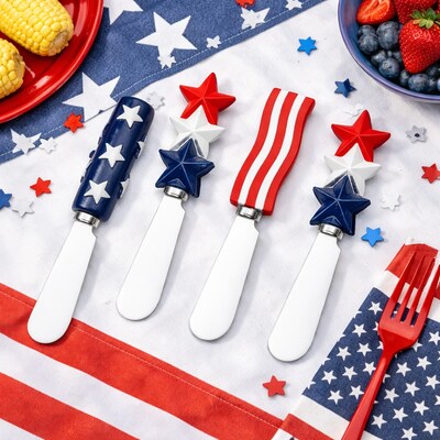 Tootles! By Jeanne Fitz Cheese Knives, Stars and Stripes