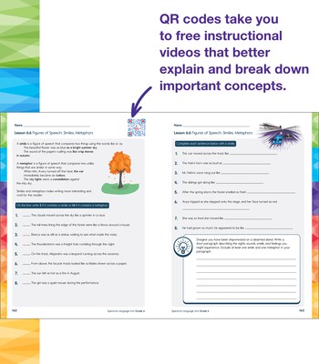 Carson-Dellosa Spectrum Language Arts Workbook, Grade 6