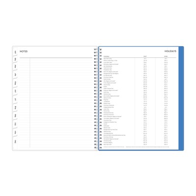 2027 Blue Sky Savoy Cool 8.5" x 11" Calendar Year Weekly & Monthly Planner, Plastic Cover (148762-27)