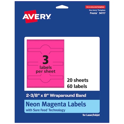 Avery Hemp Starburst Laser/Inkjet Multipurpose Labels, 1, Off-White (384/Pack)