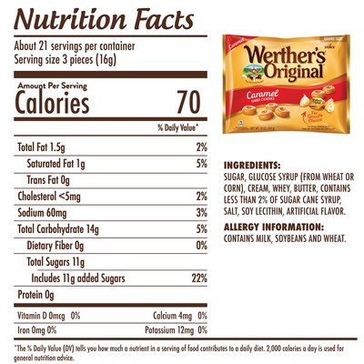 Werther's Original Caramel Hard Candy, 12 oz. (SUL05766)