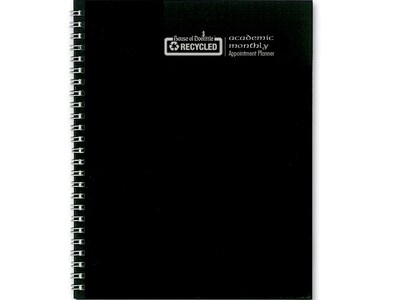 2023-2024 House of Doolittle 8.5 x 11 Academic Monthly Planner, Black (26302-24)