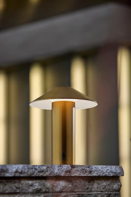 Adesso ADS360 Pina 10.5"H LED Table Lamp, Antique Brass (AD9205-21)