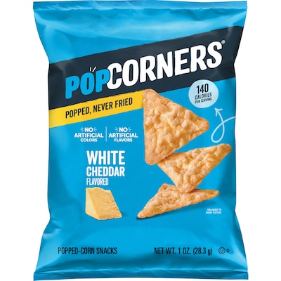 Popcorners Gluten-Free Popped Corn Chips Variety Pack, 28 Bags/Box (02486)