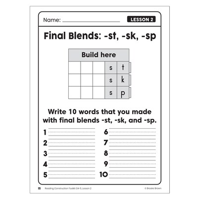 hand2mind Grades  Learning Resources 4-5 Reading Construction Toolkit, Multicolored (H2M-93448)