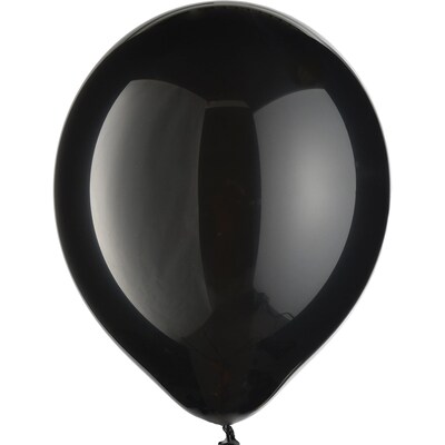 Party City 11 Latex Balloons, Jet Black, 15/Pack (AM113252-10-P)