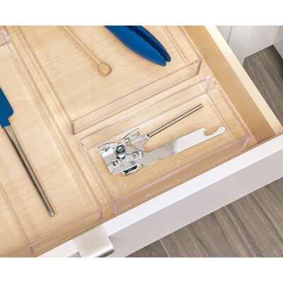 iDesign Clarity Plastic Drawer Organizer, Clear, 3/Set (28984M3)
