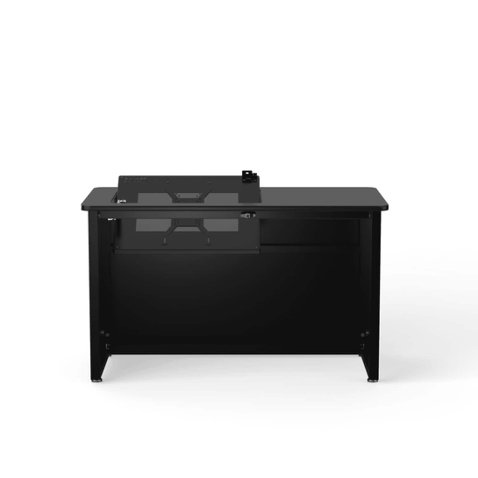 VersaDesk Enclosed Revolution 48W Computer Desk, Black (RSD4824-BB)